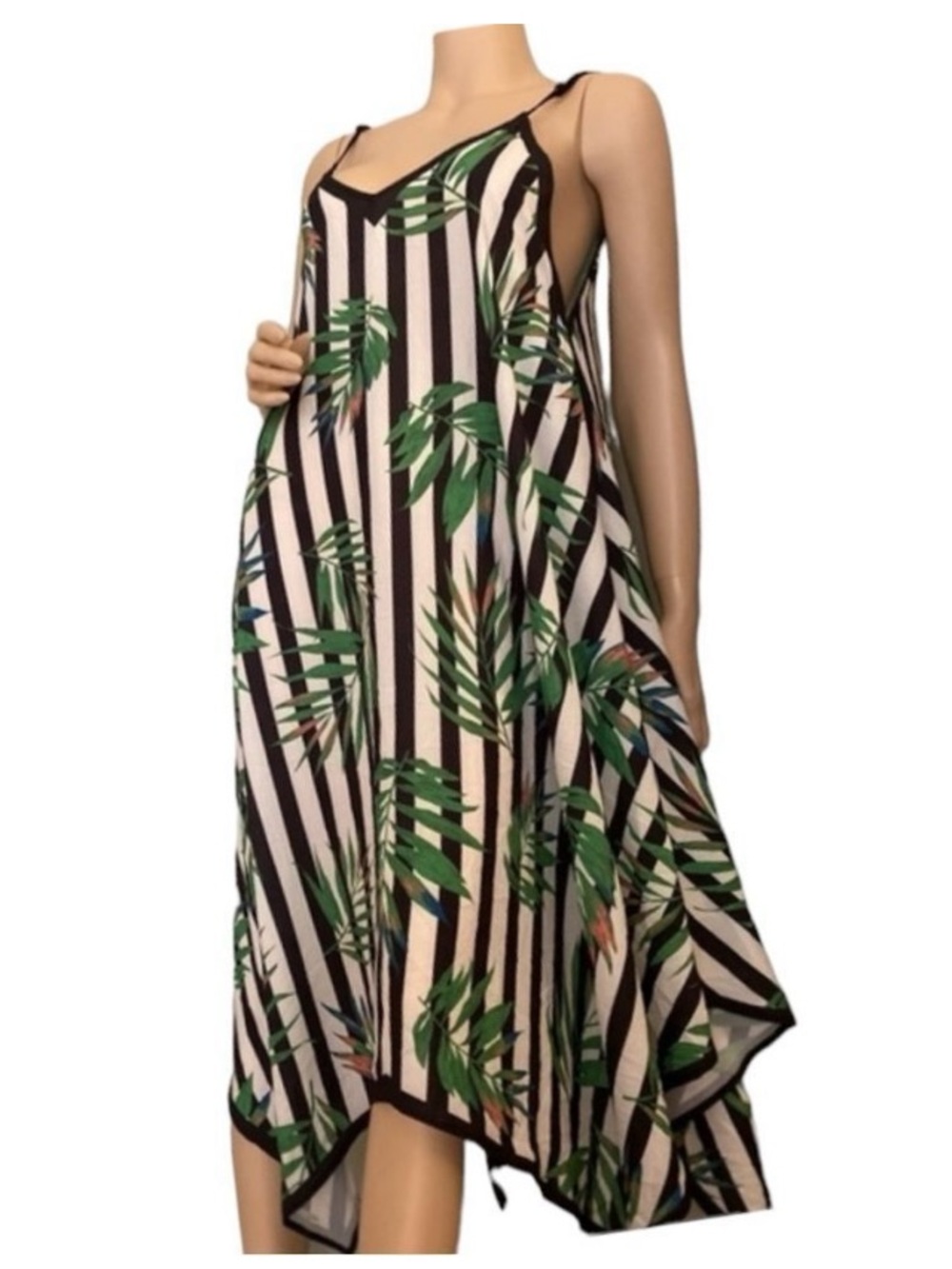 Jealous Tomato Floral Dress - Mint & White